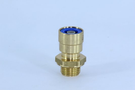 Conector roscado p/ tubo 10 x 1,5mm c/ rosca m16