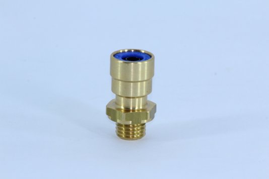 Conector roscado p/ tubo 8 x 1,0mm c/ rosca m12
