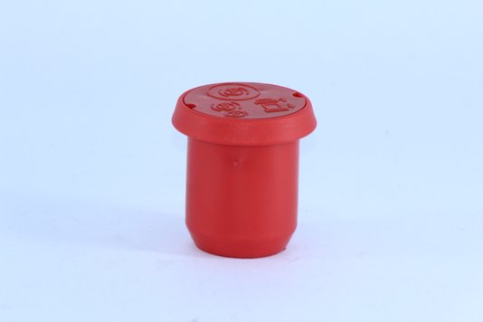 Puxador plástico da válvula push pull vermelho