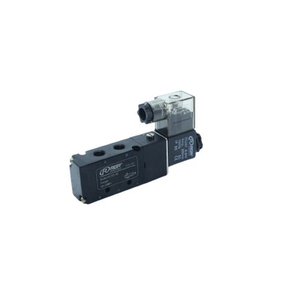 Válvula 5/2 Vias Simples com Solenóide 24V e Rosca 1/8 BSP
