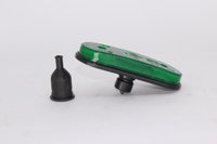 Lanterna lateral retangular com led verde