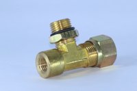 Tee tubo macho/fêmea 12mm x m16 x m12