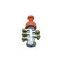 Válvula de Botão 5/2 Vias com Cotovelo Latão 1/8" e 1/4" BSP