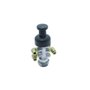 Válvula de Botão 5/2 Vias com Cotovelo Latão 6mm e 1/8" BSP
