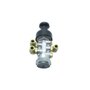 Válvula de Botão 5/2 Vias com Cotovelo Latão 6mm e 1/8" BSP