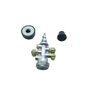 Válvula de Botão 5/2 Vias com Cotovelo Latão 6mm e 1/8" BSP